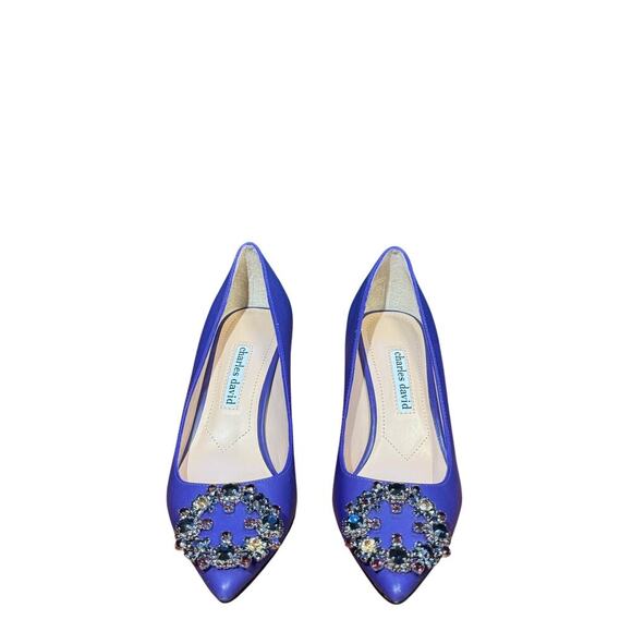 Charles David Shoes - Charles David pumps with crystal centerpiece size 6.5 great condtion
